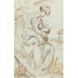 Francesco Appiani (Italian 1704-1792) Madonna and child Pen and brown ink, wash and black chalk 22.4