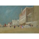 Hercules Brabazon Brabazon (1821-1906) The Doge's Palace Signed with monogram Watercolour heightened