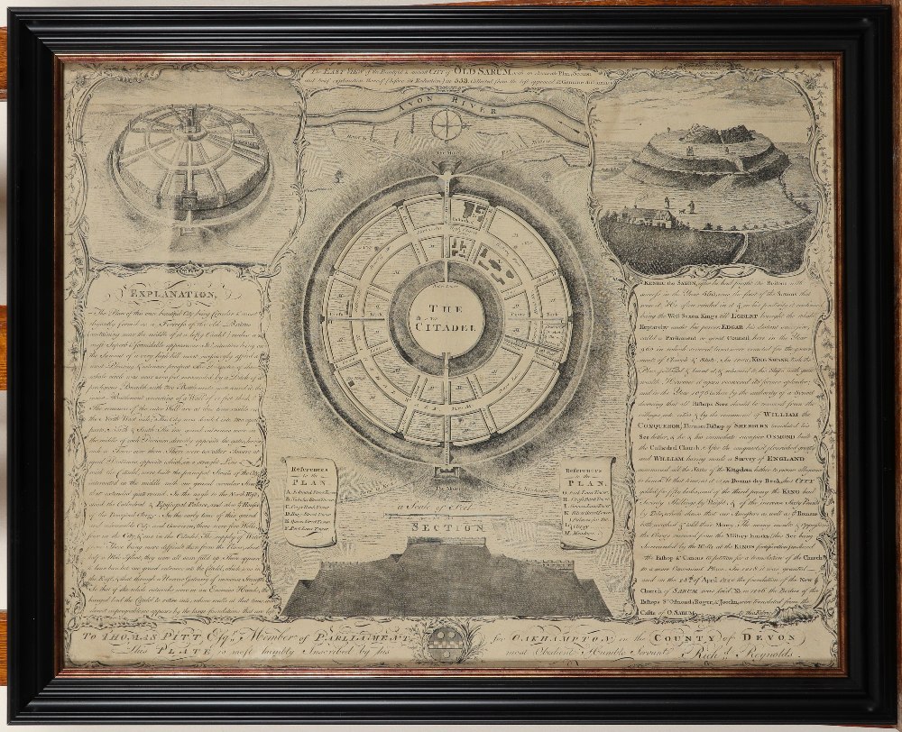 Richard Reynolds (act. 1770) The East View of the Beautiful and Ancient City of Old Sarum with an - Image 2 of 3