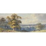 E. K. O. James (act. 1867) A view of Windsor Great Park with deer Signed and dated 67 Watercolour
