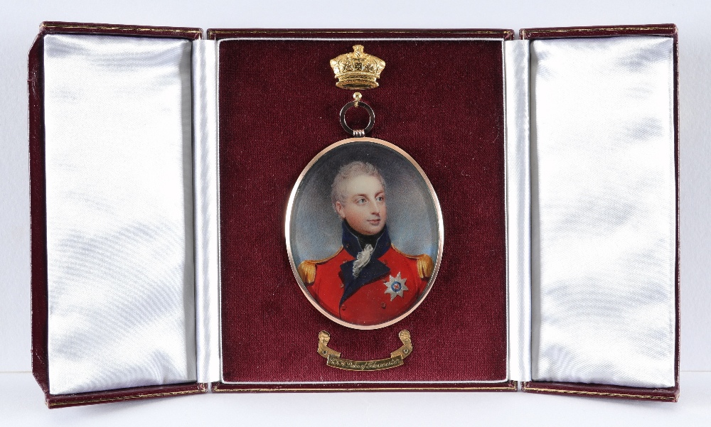 λWilliam Wood (1769-1810) Portrait miniature of Prince William Frederick, Duke of Gloucester and - Image 4 of 4