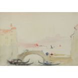 Hercules Brabazon Brabazon (1821-1906) Venice, After Turner Signed with monogram Watercolour