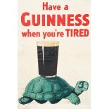 John Gilroy (1898-1985) Have a Guinness when You are Tired, (Tortoise) a large lithographic