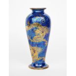 A Wedgwood Dragon lustre vase designed by Daisy Makeig-Jones, shouldered form, printed in gilt on