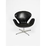 A Fritz Hansen Swan chair designed by Arne Jacobsen, originally designed for the SAS Royal Hotel,