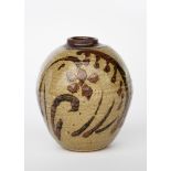 ‡ William Staite Murray (1881-1962) a stoneware vase, shouldered ovoid form with collar rim, painted