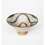 ‡ William Staite Murray (1881-1962) a fine stoneware footed bowl, conical form, painted and