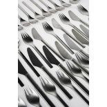 A Georg Jensen Tanaquil stainless steel cutlery service designed by Magnus Stephenson, originally