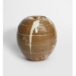 ‡ William 'Bill' Marshall (1923-2007) a stoneware vase and cover, ovoid, the shouldered vessel