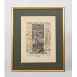 G Sturm Primavera (Spring) lithograph in colours, numbered 56, printed by Verlag von Gerlach &