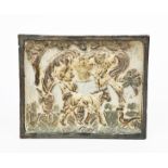 A Royal Copenhagen plaque designed by Knud Kyhn, model no.21714, cast in low relief with a horse and