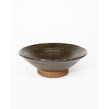‡ William Staite Murray (1881-1962) a stoneware footed conical bowl, covered to the foot in a