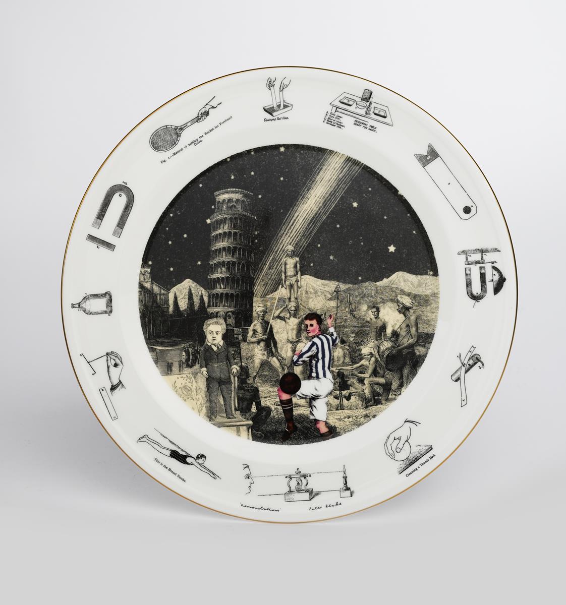 'Demonstrations' a Wedgwood limited edition plate designed by Peter Blake, commissioned by the
