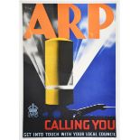 Patrick 'Pat' Keely (died 1970) ARP Calling You, 1938 a lithographic poster on paper printed by Fash