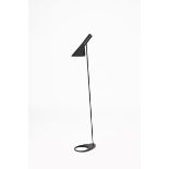 An AJ floor lamp designed by Arne Jacobsen, probably manufactured by Louis Poulsen, originally