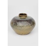 ‡ William Staite Murray (1881-1962) a squat stoneware vase with collar rim, dated 1923, covered to