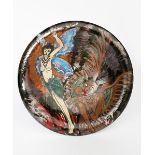 ‡ Avis Murray The 2 Angels, a Dartington Pottery charger inspired by Dulac with a naked winged