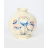 'Claremont' a Moorcroft Pottery vase designed by William Moorcroft, ovoid with collar neck, tubeline