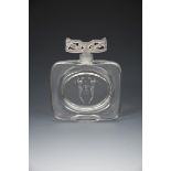 'Deux Figurines -Meplat' no. 490 a Lalique clear and frosted glass scent bottle and stopper designed