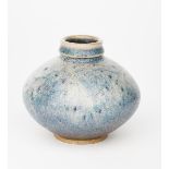 ‡ Charles Vyse (1882-1971) a stoneware vase, dated 1928, ovoid with collar rim, covered to the