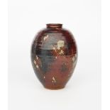 ‡ Charles Vyse (1882-1971) a stoneware vase, dated 1933, shouldered form with collar rim, covered in