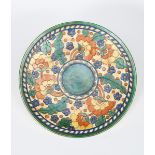 A large unusual Crown Ducal Byzantine variant charger designed by Charlotte Rhead, pattern no.