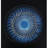 'Actina' No.10-391 a Lalique opalescent glass plate designed by Rene Lalique, stencil mark R Lalique