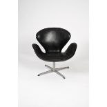 A Fritz Hansen Swan chair designed by Arne Jacobsen, originally designed for the SAS Royal Hotel,