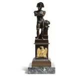 A FRENCH GILT AND PATINATED BRONZE FIGURE OF NAPOLEON BONAPARTE SECOND HALF 19TH CENTURY after Emile