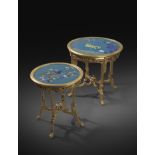 TWO CHINESE STYLE GILTWOOD OCCASIONAL TABLES PROBABLY FRENCH, 19TH CENTURY each with a circular