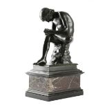 AFTER THE ANTIQUE AN ITALIAN BRONZE GRAND TOUR FIGURE OF SPINARIO LATE 19TH CENTURY the young boy