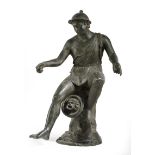 AFTER THE ANTIQUE. AN ITALIAN BRONZE GRAND TOUR FOUNTAIN HEAD NEAPOLITAN, LATE 19TH CENTURY