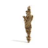 A NAPOLEONIC FRENCH PRISONER OF WAR CARVED BONE FOLDING PIPE CLEANER EARLY 19TH CENTURY in the