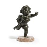A FRENCH BRONZE CHERUB FIGURE IN THE MANNER OF CLODION EARLY 19TH CENTURY the Bacchanalian figure