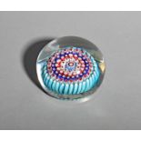 A large Richardson millefiori paperweight, 19th century, enclosing five concentric rows of canes