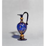 A very rare façon de Venise carafe or ewer for the Austrian market, c.1560-90, Italian, the body