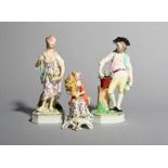 A pair of Derby figures of the Elements, c.1780, emblematic of Earth and Water, Earth modelled as