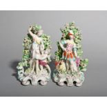 A pair of Chelsea-Derby figures of Mars and Venus, c.1765-70, Mars dressed as a Roman centurion
