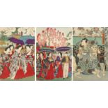 A COLLECTION OF JAPANESE WOODBLOCK PRINTS MEIJI PERIOD AND LATER, 19TH CENTURY AND LATER Comprising: