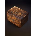 A JAPANESE LACQUER COSMETIC BOX AND COVER, TEBAKO EDO PERIOD OR LATER, 18TH CENTURY OR LATER The