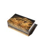 A JAPANESE LACQUER BOX AND COVER MODERN, 20TH CENTURY The rectangular body decorated in hiramaki-