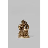 A RARE TIBETAN PALA-STYLE BRONZE FIGURE OF TARA 13TH CENTURY OR EARLIER Seated in lalitasana,