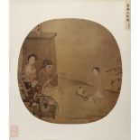TEN CHINESE PRINTS ON PAPER 20TH CENTURY Depicting landscapes, figures, flowers, birds and