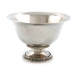 By Omar Ramsden, an Arts and Crafts silver bowl, London 1935, also engraved 'OMAR RAMSDEN ME FECIT',