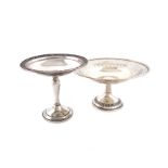 An Edwardian silver tazza, by Jackson and Fullerton, London 1907, circular form, pierced decoration,