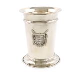 Kingston upon Thames Rowing interest, an Edwardian silver beaker, by Mappin and Webb, Sheffield