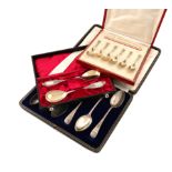 A set of six silver Old English pattern dessert spoons, by J. Round, Sheffield 1922, the terminals