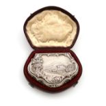 A Victorian Scottish 'Castle-top' snuff box, Abbotsford House, by Alexander Graham Wighton,