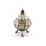 A late 18th century Maltese silver sugar vase and cover, Emanuel De Rohan period, 1775-1797, maker's