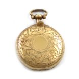 A George III silver-gilt vinaigrette, by Wardell & Kempson, Birmingham 1814, watch case form,